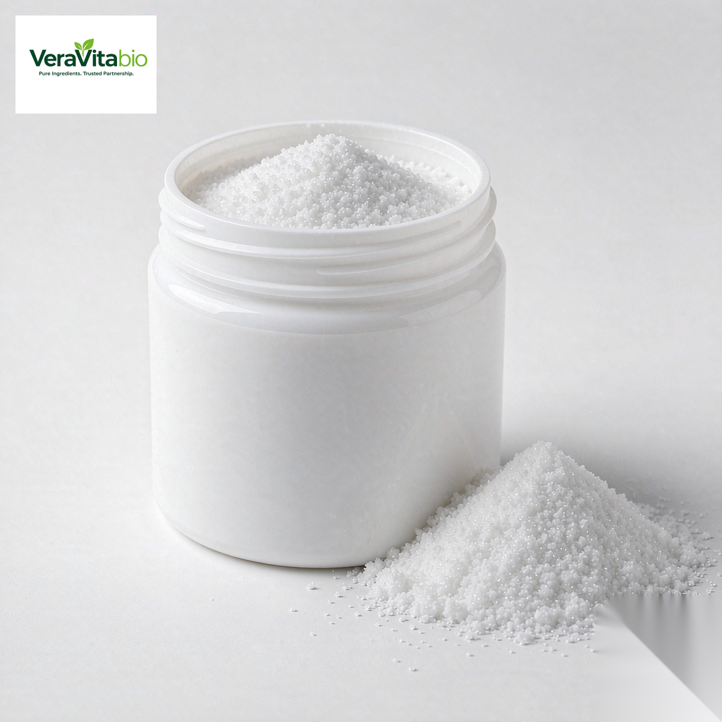 Tranexamic Acid crystalline powder in a white jar - VeraVitabio